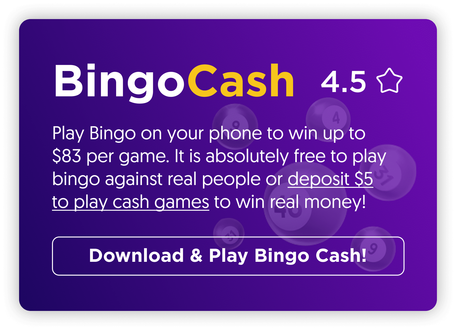 bingo cash